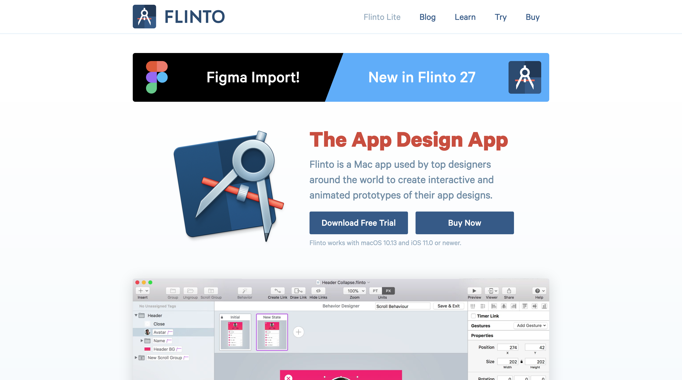 flinto animation to ios code